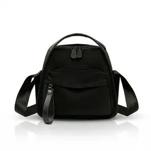 3-Way Versatile Nylon Crossbody Bag, Lightweight Large Capacity Multi-Pocket Shoulder Bag, Waterproof Commuter Handbag & Travel Purse for Women