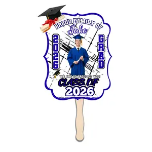 Personalized Graduation Fans | Custom Photo Class of 2026 Party Favors