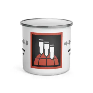 Orbital 380mm HE Barrage Stratagem 12oz Enamel Mug (Helldivers Inspired)
