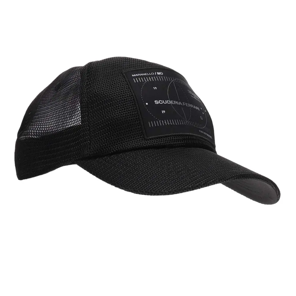 PUMA Mens Scuderia Ferrari Lifestyle Trucker Cap Casual - Black