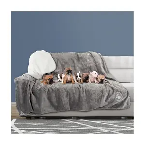 Petmaker Waterproof 60 x 70 Reversible Sherpa Pet Blanket