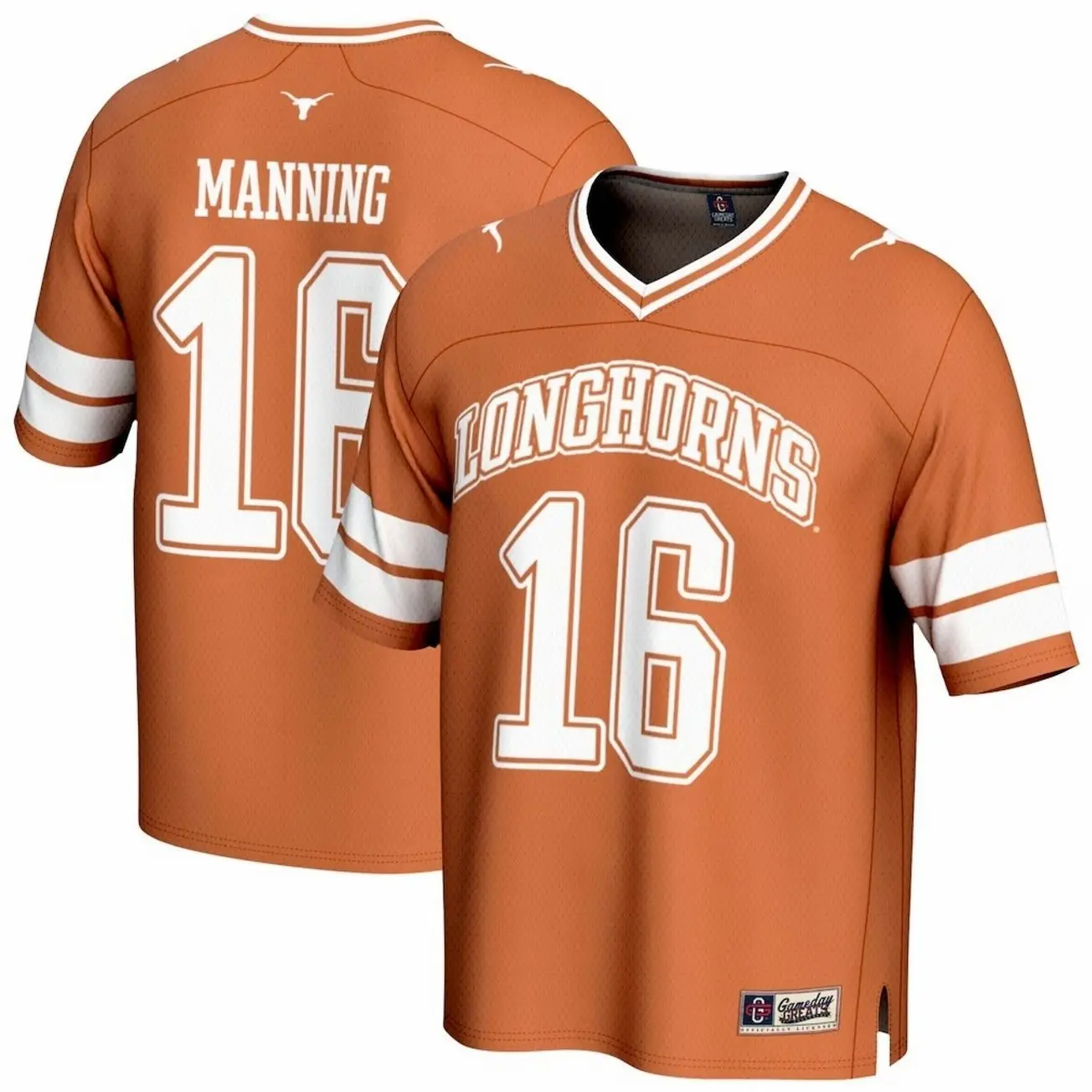 Unisex Football Manning Texas Longhorns GameDay Greats Unisex NIL Lightweight Football Player Jersey - Texas Orange