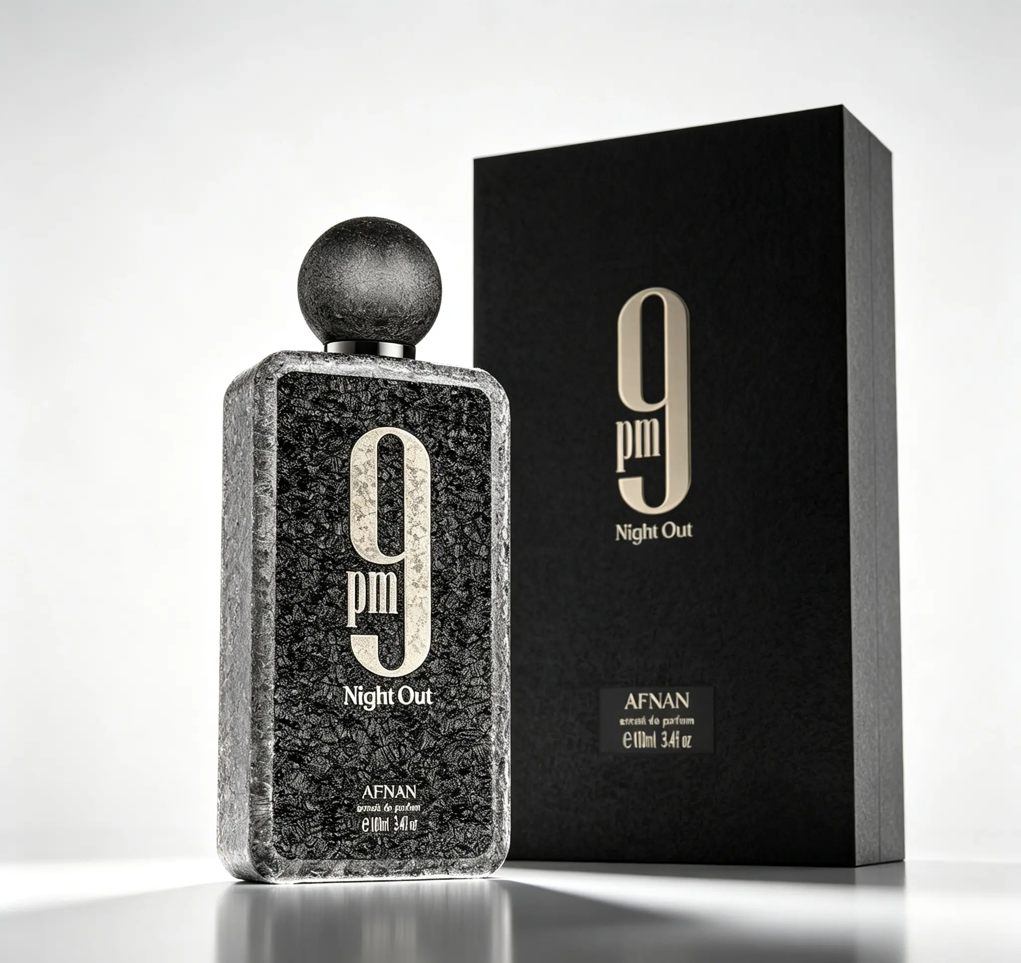 9 PM Night Out Unisex Extrait de Parfum 3.4 Fl Oz 100ml｜Long Lasting Rich Evening Scent｜Perfect Date Night & Party Fragrance for Men & Women