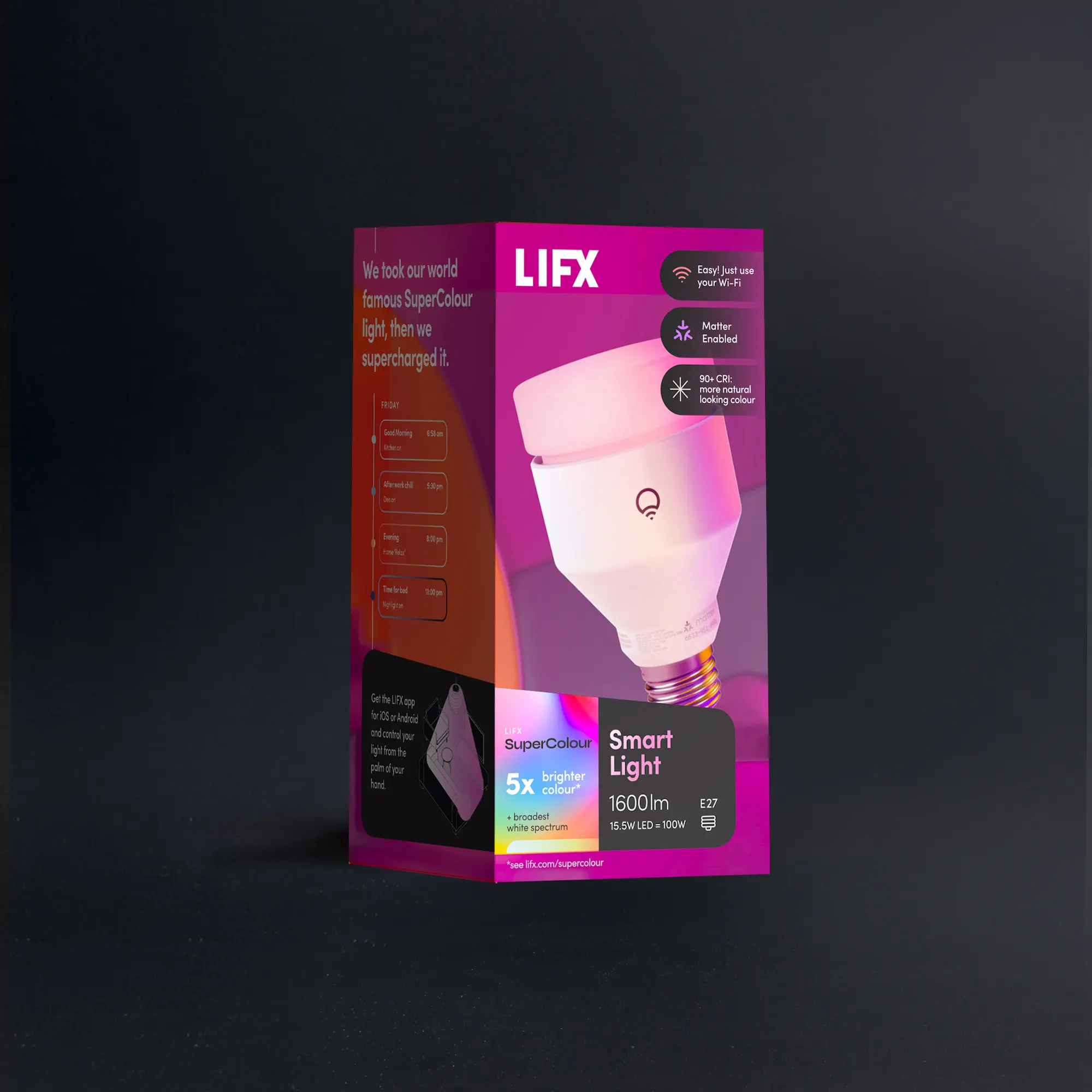 LIFX SuperColor Smart Light 1-Pack - 1600 Lumens