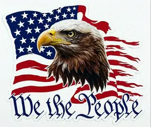 We the People Eagle Window or Helmet Decal