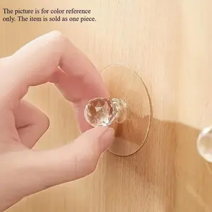 4/8/10pcs Clear Door Handles, Cabinet Drawer Door Handles, Self-adhesive Handles, Door Wall Trim, Wall Hanging Sticky Hooks