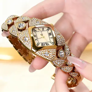 Elegant Full Crystal Bangle Bracelet Watch Women Premium Stainless Steel Quartz Wristwatch 30M Water-Resistant Stylish Bling Jewelry Perfect Gift