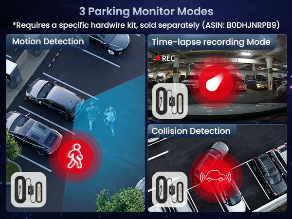 IIWEY C4-pro 4 Channel Dash Cam 360° View, STARVIS 2 Front 2.7K Rear 2K Inside 1080P x2, 8IR LEDs Night Vision 3.0, PlateTag AI for Plate Clarity, 5GHz WiFi GPS, Voice Control, 24/7 Parking Mode, For Free 128GB Card