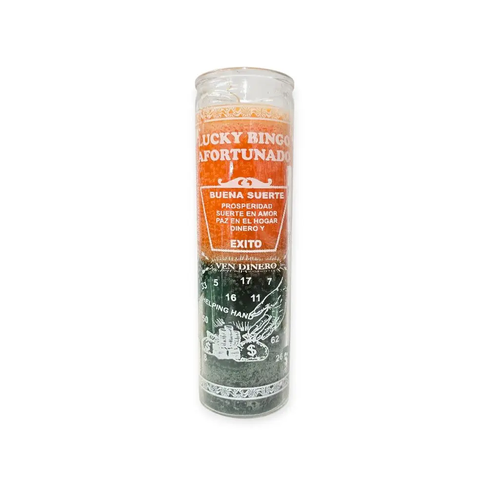Lucky Bingo Aromatherapy Decorative Candle - Non-Toxic Paraffin Wax Home Decoration Item, Mystical Signs-Infused Source for Raffle Fortune, Wealth Attraction & Step-by-Step Guidance for Peace of Mind