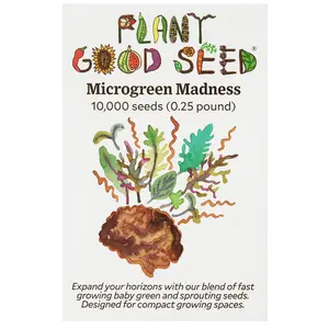 Microgreen Madness Sprouting Seeds: Fast Growing Sprouts Beets, Pea, Chard, Kales for Salads - 10,000 Seeds / Bulk