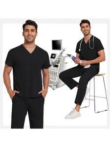 Wholesale Nursing Scrubs Set Anti-Wrinkle Medical Pet Grooming Suits Hospital Scrub Top Doctor Nurse Special Scrub Uniform Men Women Veterinary Work Clothes