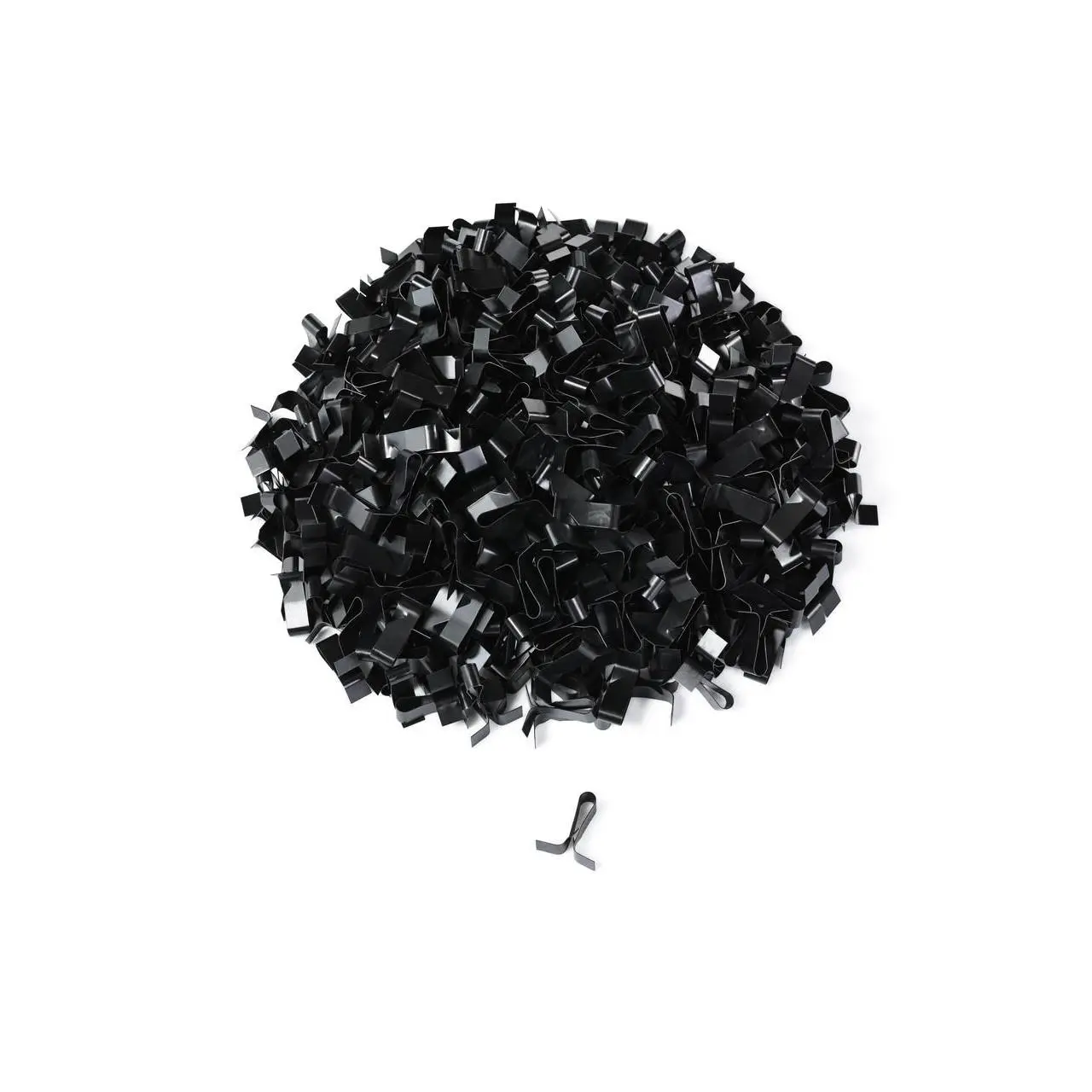 TOOLPRO Steel Ceiling Panel Clips - 500-Pack Hardware, Spring Tooth Design, Universal Fit, Tool-Free Installation, Ideal for Entranceways & Low-Security Areas Ceiling Projects, Black