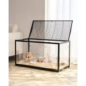 VEVOR Hamster Cage, 360 Viewing Transparent Hamster Habitats, Small Animal CageVEVOR Super Brand Day