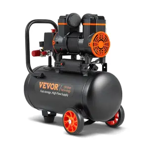 【DealsForYouDays】VEVOR 4.8 Gallon Air Compressor,  , 1.2HP 2.2 CFM@90PSI Oil Free Air Compressor Tank & Max. 116PSI Pressure, 70 dB Ultra Quiet Compressor for Auto Repair, Tire Inflation, Spray Painting, Woodwork Nailing