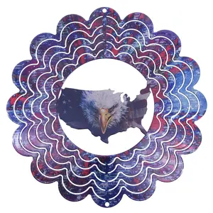 Kaleidoscope USA Holographic Wind Spinner