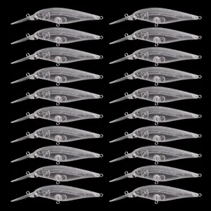 20pcs Blank Hard Lures Kit Unpainted Fishing Baits Sets Crankbait Wobblers Freshwater Fish Lure