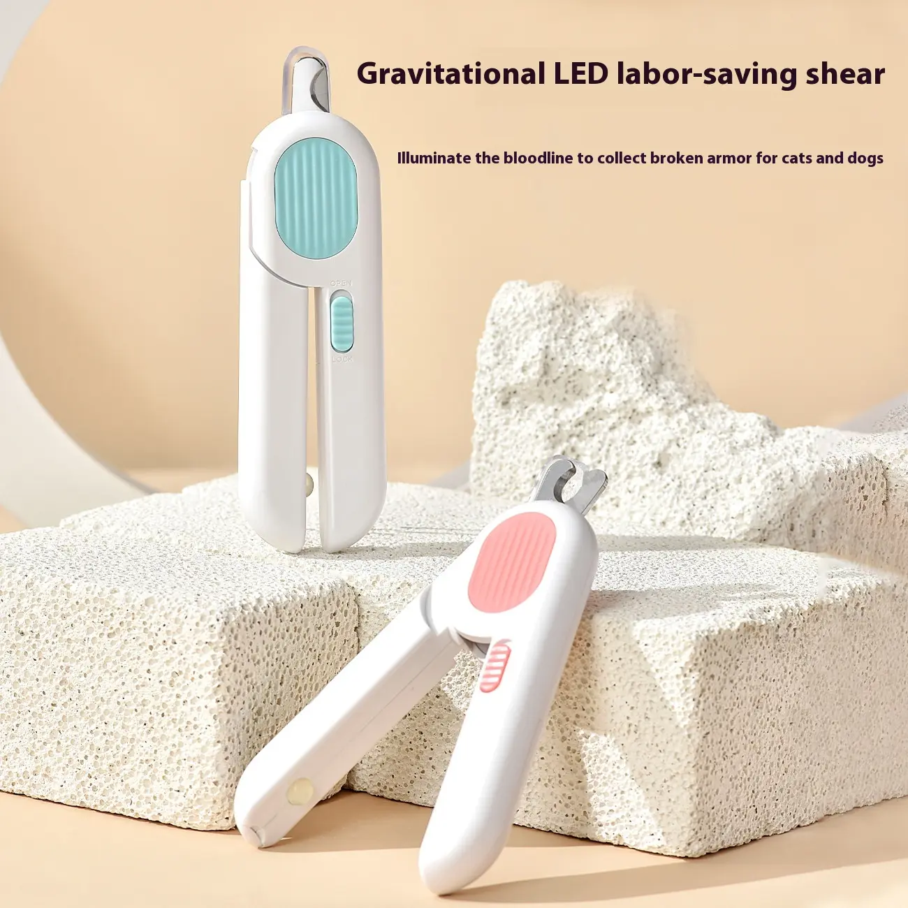 Rechargeable 2-in-1 LED Pet Nail Clipper & Grinder Kit for Cats & Dogs, Built-in LED, Steel & ABS Sharp Blade, Safe Trimming, Precise Cuts Grooming Tool