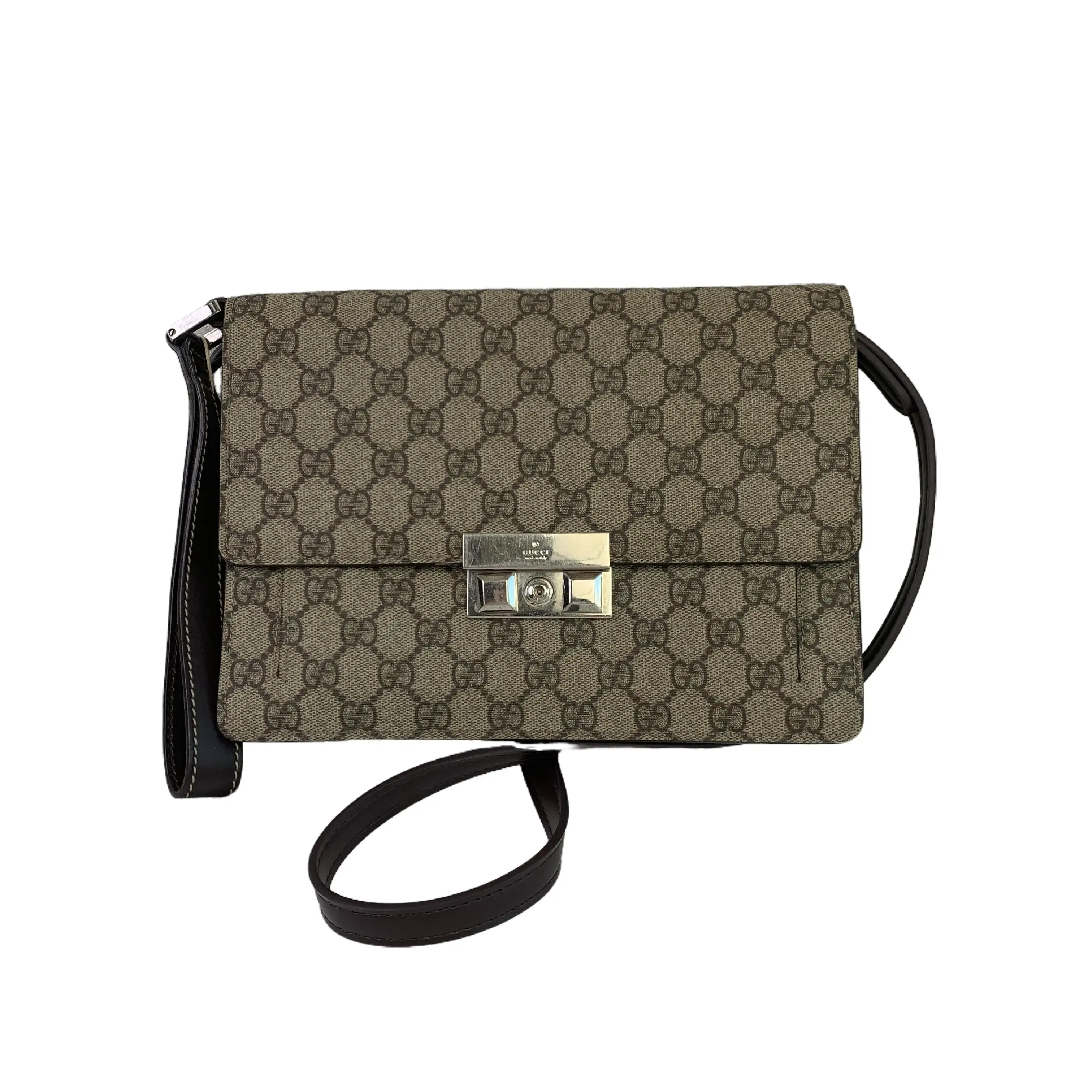 Pre-owned GUCCI Supreme Flap Crossbody Bag/wj07818539/8539
