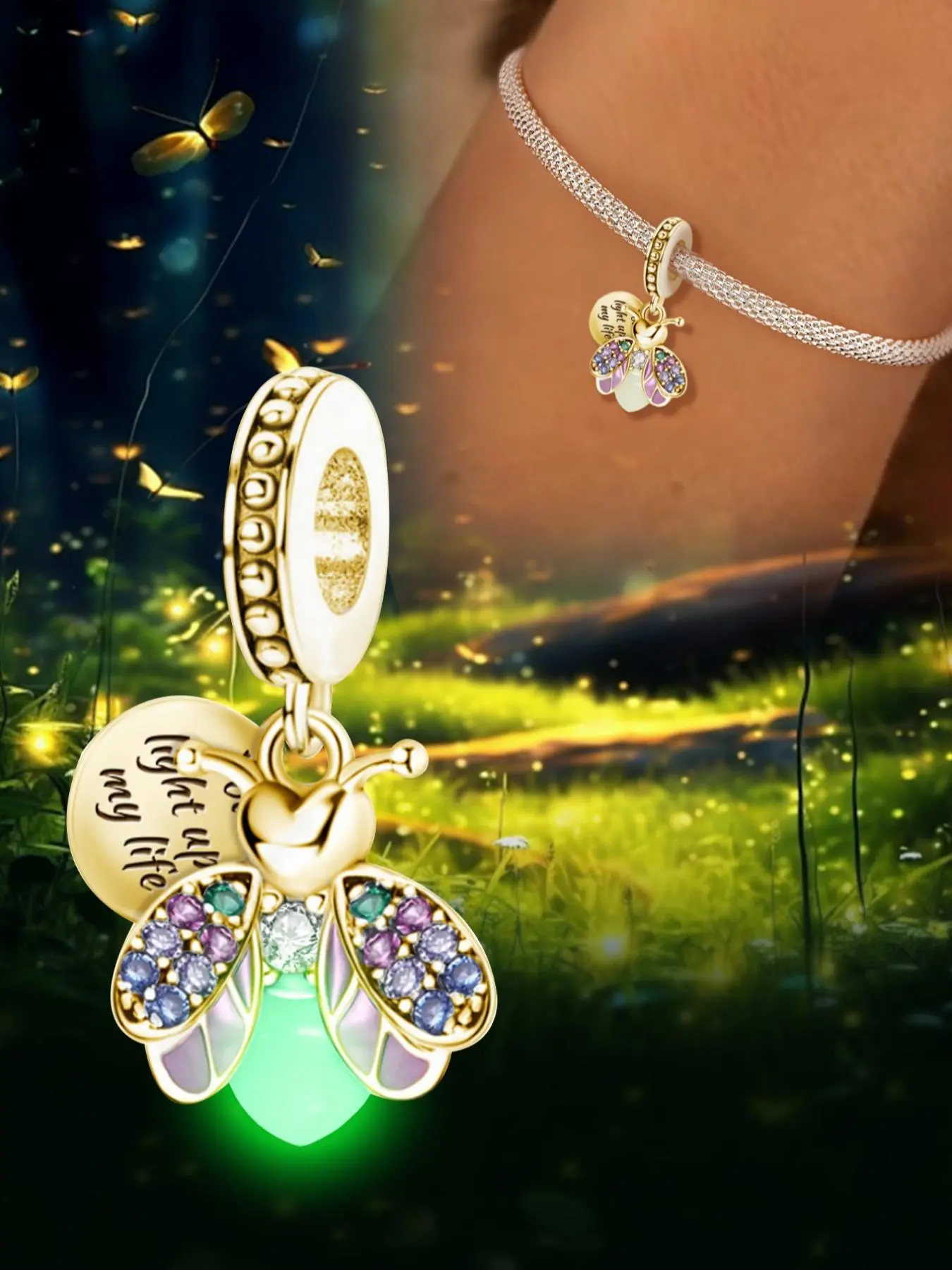 Butterfly / Bee / Flower Design Pendant, Fashionable Jewelry Making Kit for Women, Trendy All-match & Exquisite DIY Jewelry for Birthday Gift
