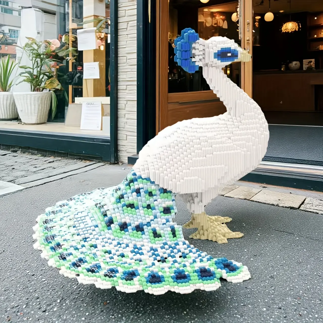 Peacock 3D Puzzle Blocks Creative Decoration, Birthday Halloween Valentine Christmas Holiday Gift, Home Decor DIY Crafts, Puzzle Art
