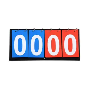 4-Digital Portable Table Top Scoreboard Flipper, Multi Sports Score Flip Scoreboard Score Keeper