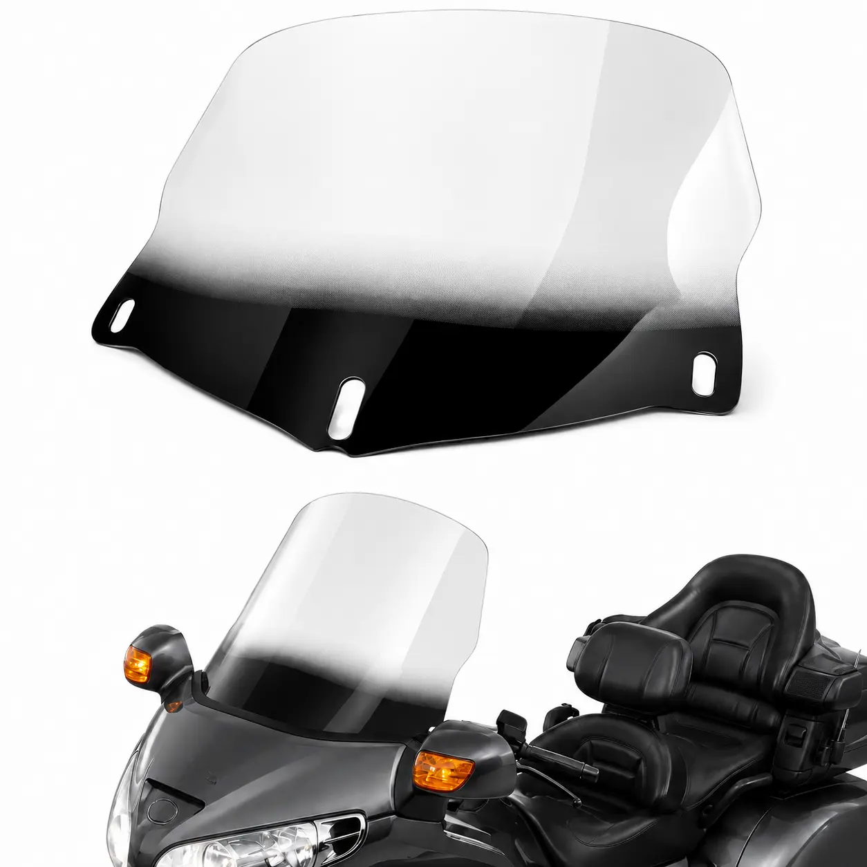 Clear Windshield Windscreen for Honda Gold Wing GL1800 2001-2017