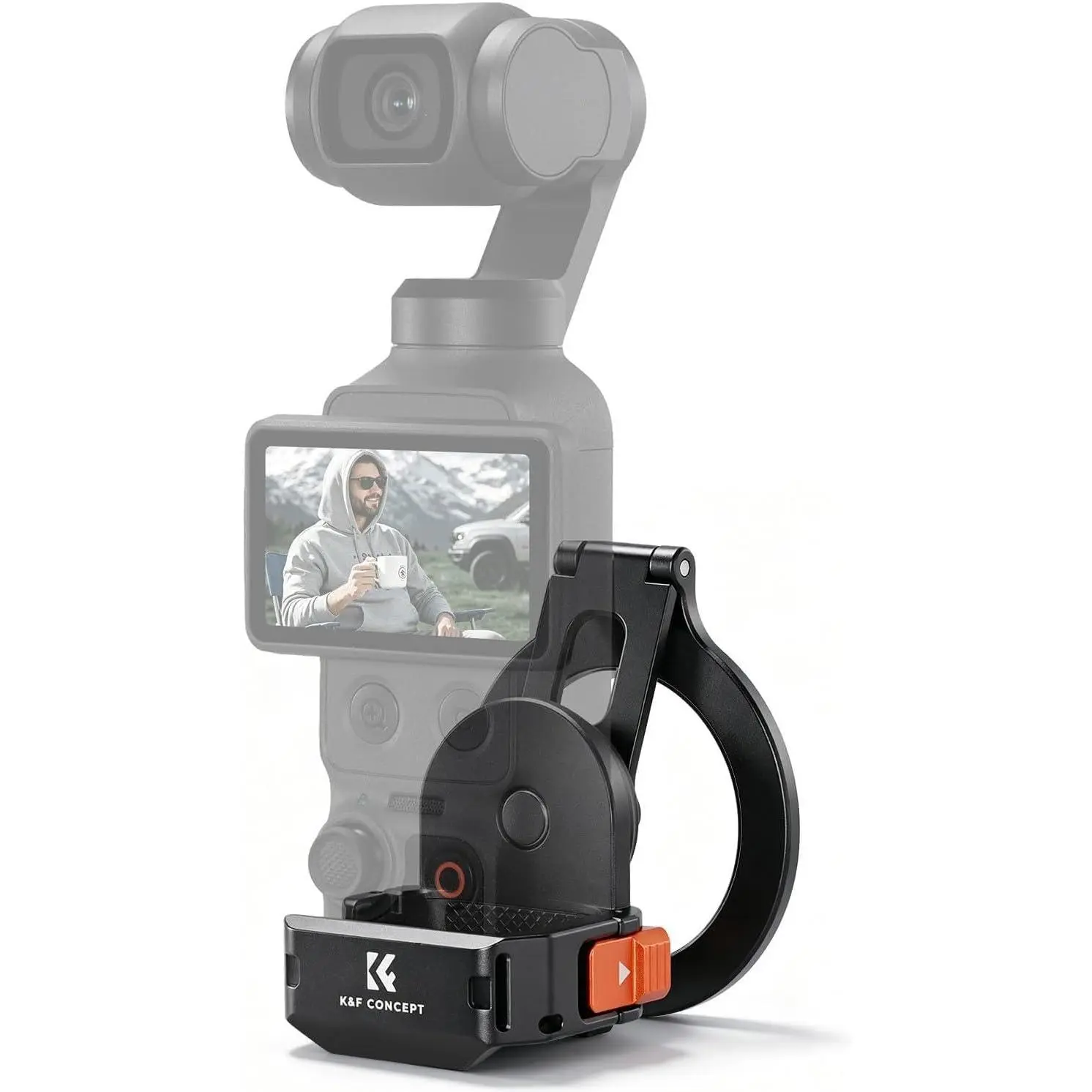 K&F CONCEPT Pocket 3/XTRA Magnetic Mount, Phone Holder for MagSafe Aluminum Alloy Magnet Expansion