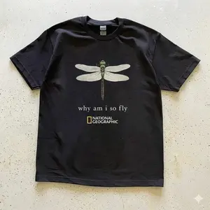 Vintage National Geographic Why Am I So Fly Tee