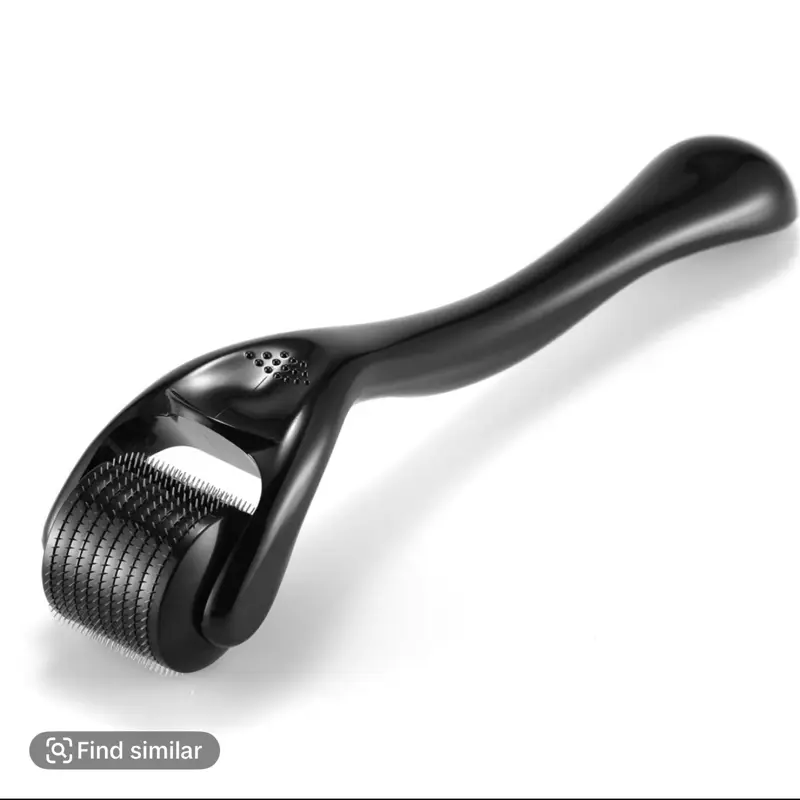 Beard Hair Growth Derma Roller Titanium Derma Roller Hair Facial Skin Beard Skincare Case Hair Care Gentle Gift Storage facial tool