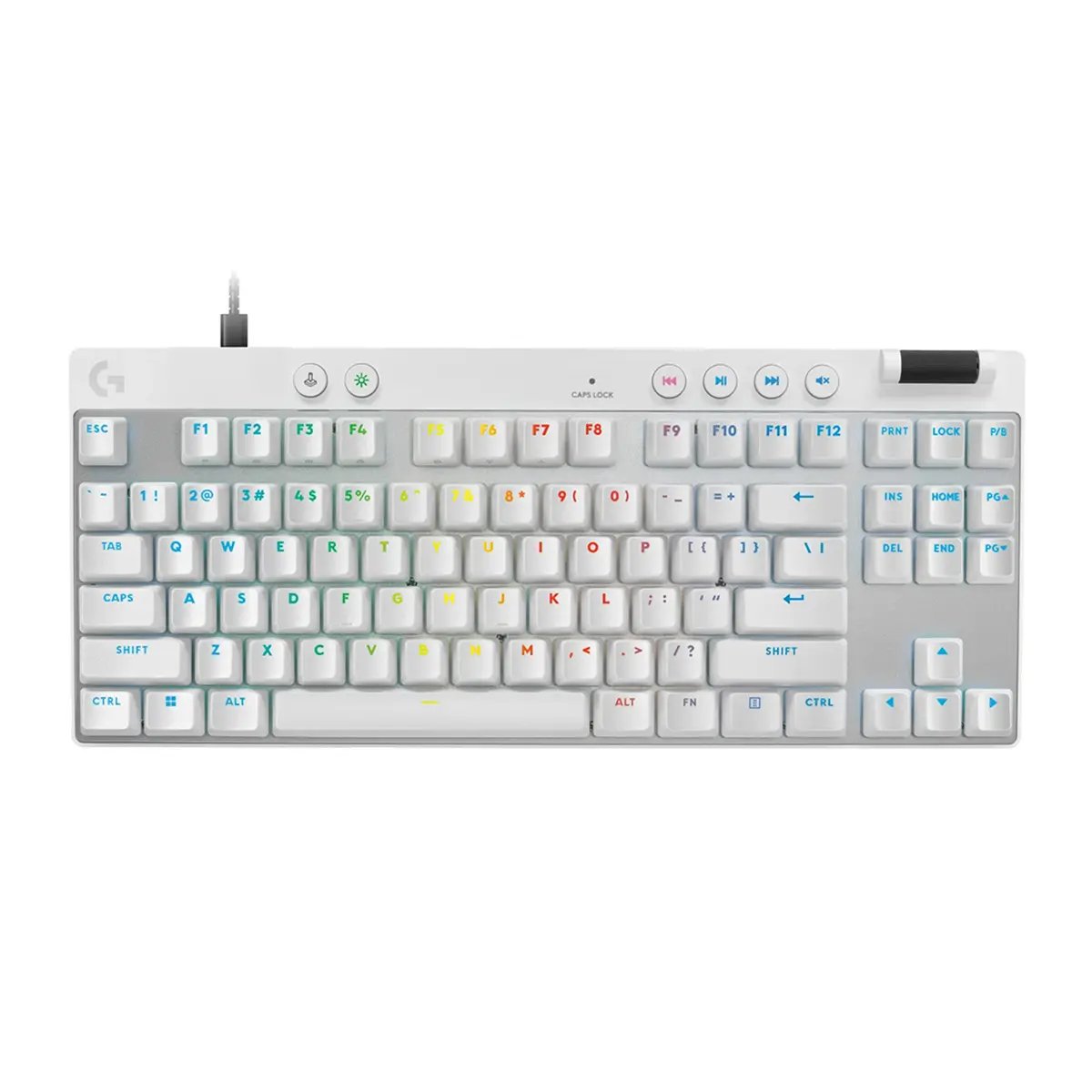 Logitech G PRO X TKL RAPID Tenkeyless Wired PC Gaming Keyboard - Aluminum, Esports Pro, Magnetic Analog Switches, Rapid Trigger Mode, Adjustable Actuation, Customizable RGB Light, Cream
