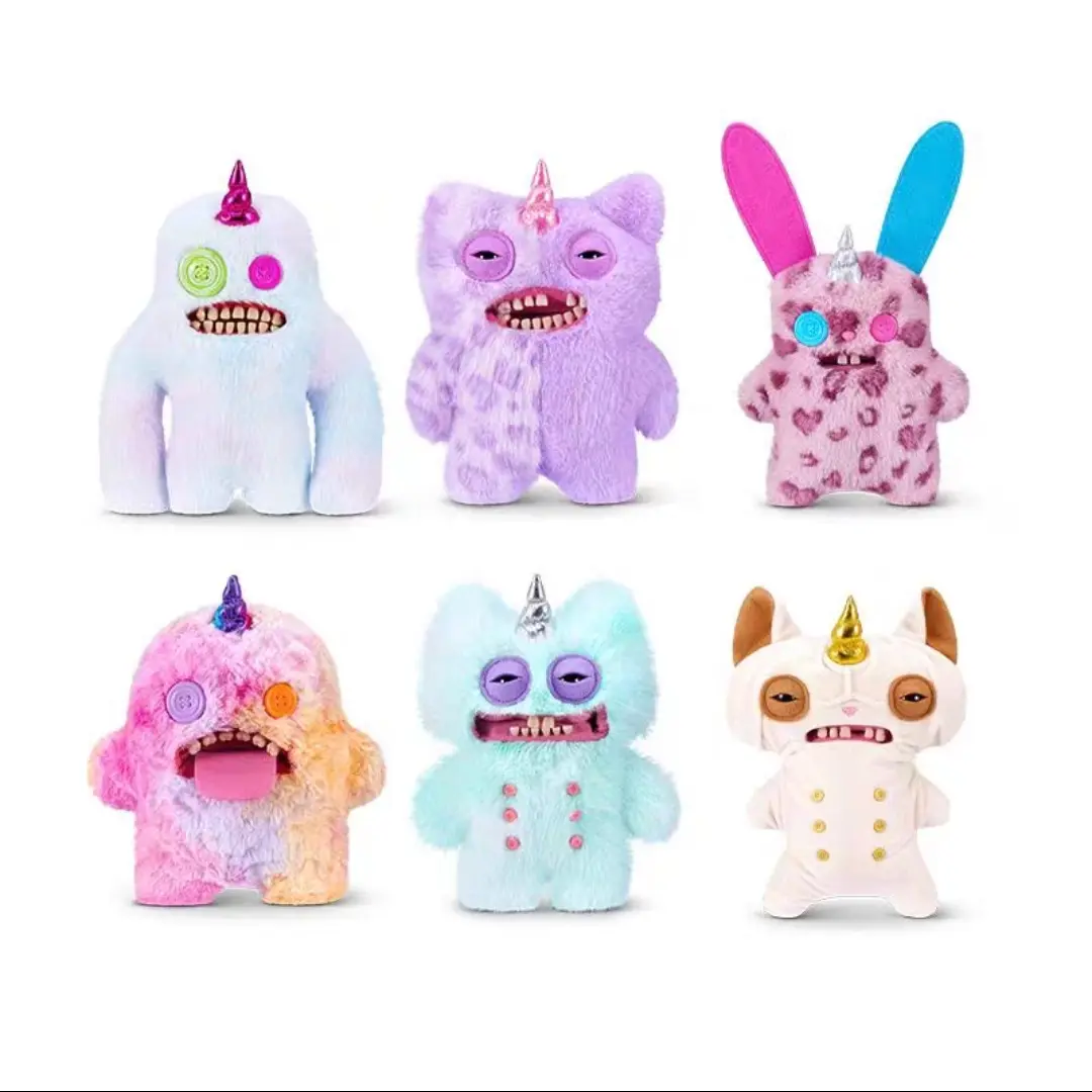 Fuggler Unicorn Plush Toy (9 Inch) - Creepy Ugly-Cute Stuffed Animal, Hilarious Cursed Unicorn Room Decor, Quirky Gag Gift for Adults, Teens & Weird Toy Collectors