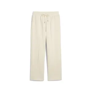 PUMA Mens Class Relaxed Pinnacle Pintuck Fleece Sweatpants Casual - White