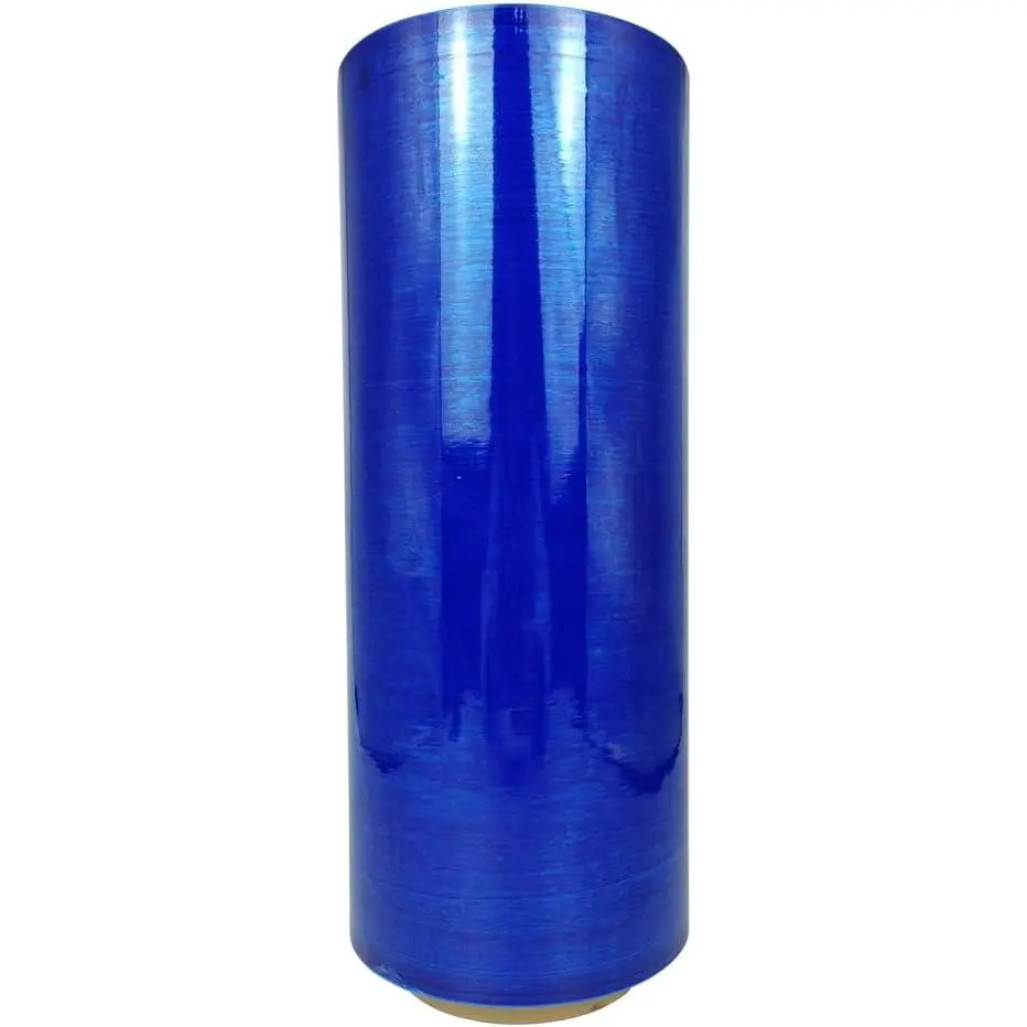 Blue Plastic Industrial Shrink Wrap Roll, 12”×1000ft, 80 Gauge, for Moving, Shipping, Storage & Packing (Home & Festive Party Supplies Essential)
