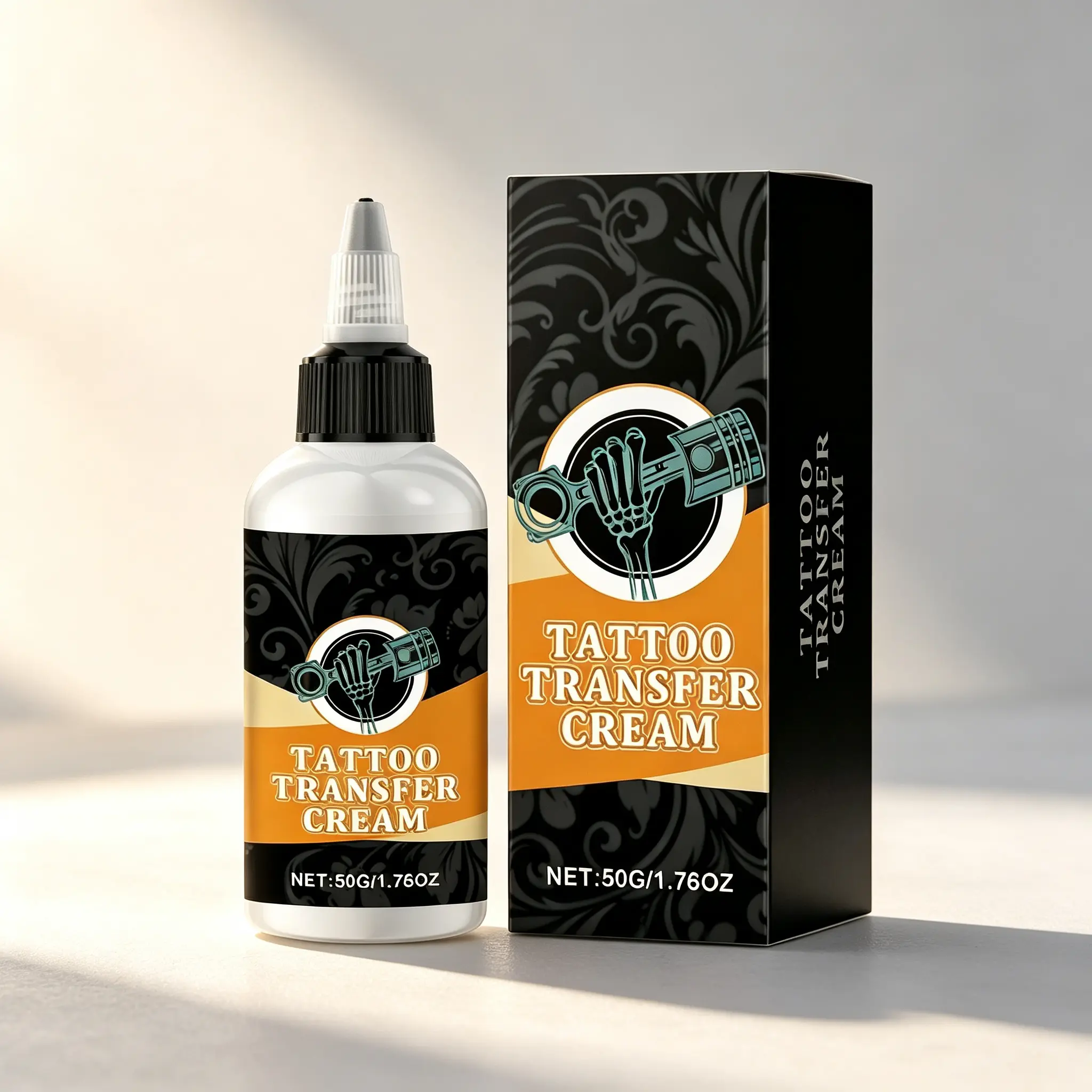 Professional Tattoo Transfer Cream (50g) - Beauty Essential for Tattoo Artists with Smooth Stencil Application, Clean Transfer Gel, Fast Dry, Precise Lines, Thin Layer, Clean Finish