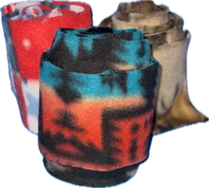 Bell Bottom Shag Wraps | Custom Fleece Show Lamb Leg Wraps | Made to Order - Set of 4