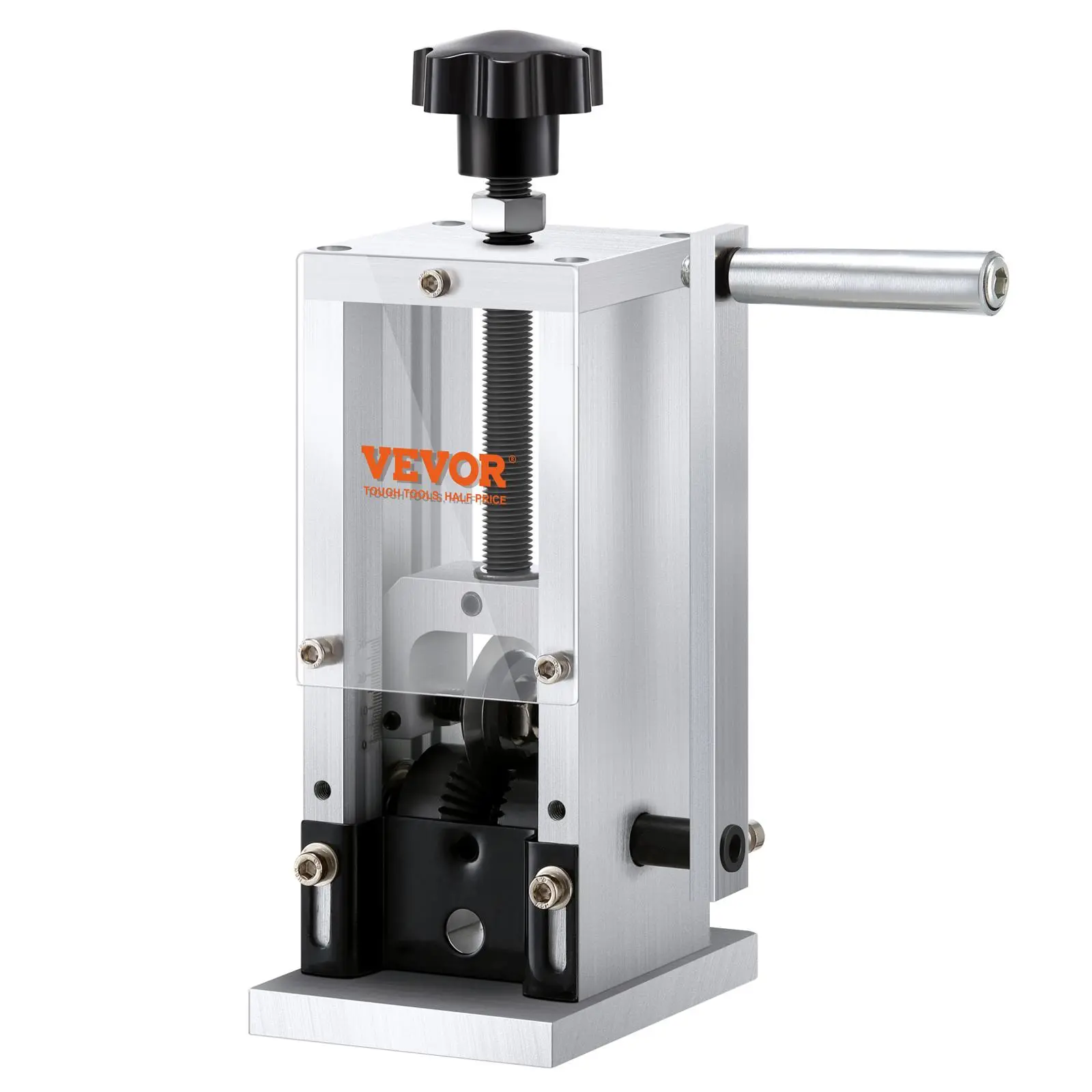 【summerfinds】VEVOR Wire Stripping Machine,Wire Stripper with Hand Crank or Drill Powered,0.06''-0.98'' Copper Wire Stripper,Visible Stripping Depth Reference,Portable Aluminum Frame Wire Peeler