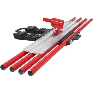 Bull Float Magnesium Concrete Float, 48x8 in Aluminum Alloy Concrete Float Tool, with 4 Handles and Bull Float Bracket, Bull Concrete Kit Finishing Bull Float for Concrete Finishing