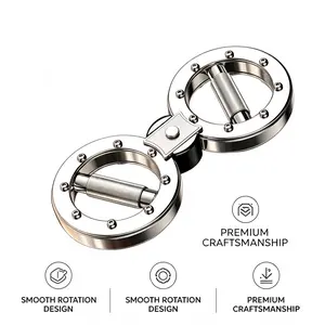 Adjustable resistance speed arm strength machine, multifunctional home-use figure-eight wheel wrist strength trainer, 360-degree rotation° Rotary forearm and grip strength trainer, suitable for indoor gyms and other sports venues. Hand Exerciser