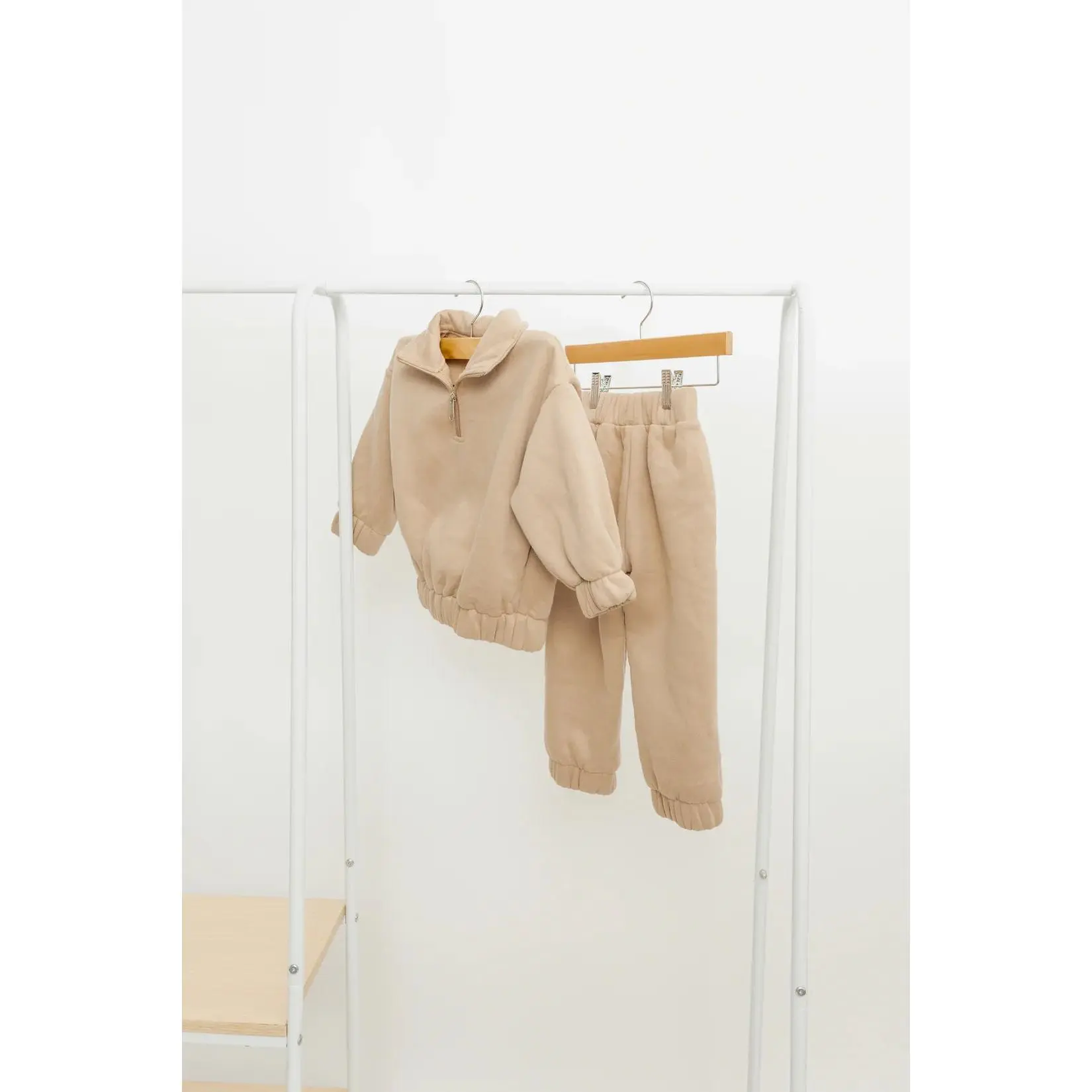 Taupe Fleece Set