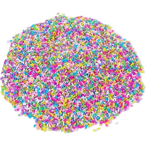 100g Fake Sprinkles Plastic Sprinkles Fake Candy Sprinkles Clay Sprinkles Polymer Sprinkles for Nail Art DIY Crafts Slime Mixed in Shaker Card (Mixed Color)