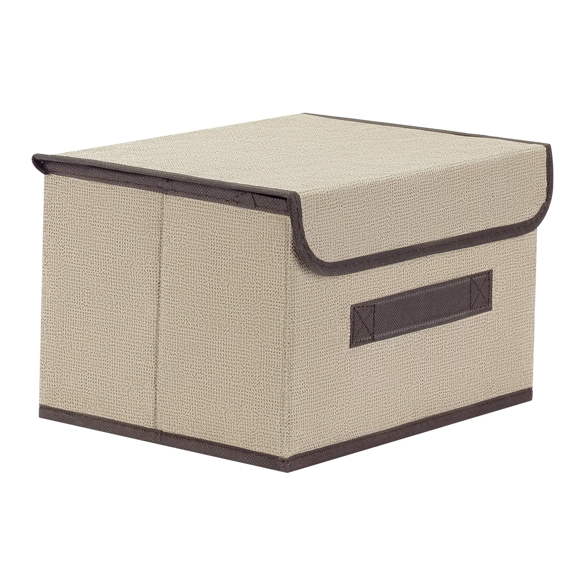 REGALWOVEN Collapsible Fabric Storage Bin Basket with Lid and Handle, Storage Cube for Shelves Closet Organizing Clothes Books