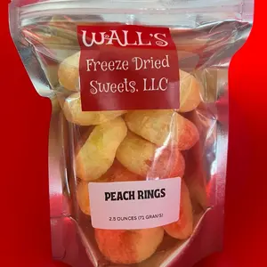 Freeze Dried Peach Rings Snack Sweet japan candy