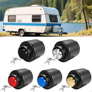 Trailer Coupler Lock Fits 2-5/16 Inches Couplers Secures Safety Anti-Theft Hitch Lock Heavy Duty Tow Hitch lock
