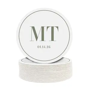 Monogrammed Wedding Coasters