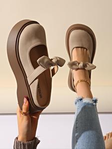 women's bowknot design slides, casual comfortable sandals for daily wear, all-match commuter shoes for work & daily wear, girl