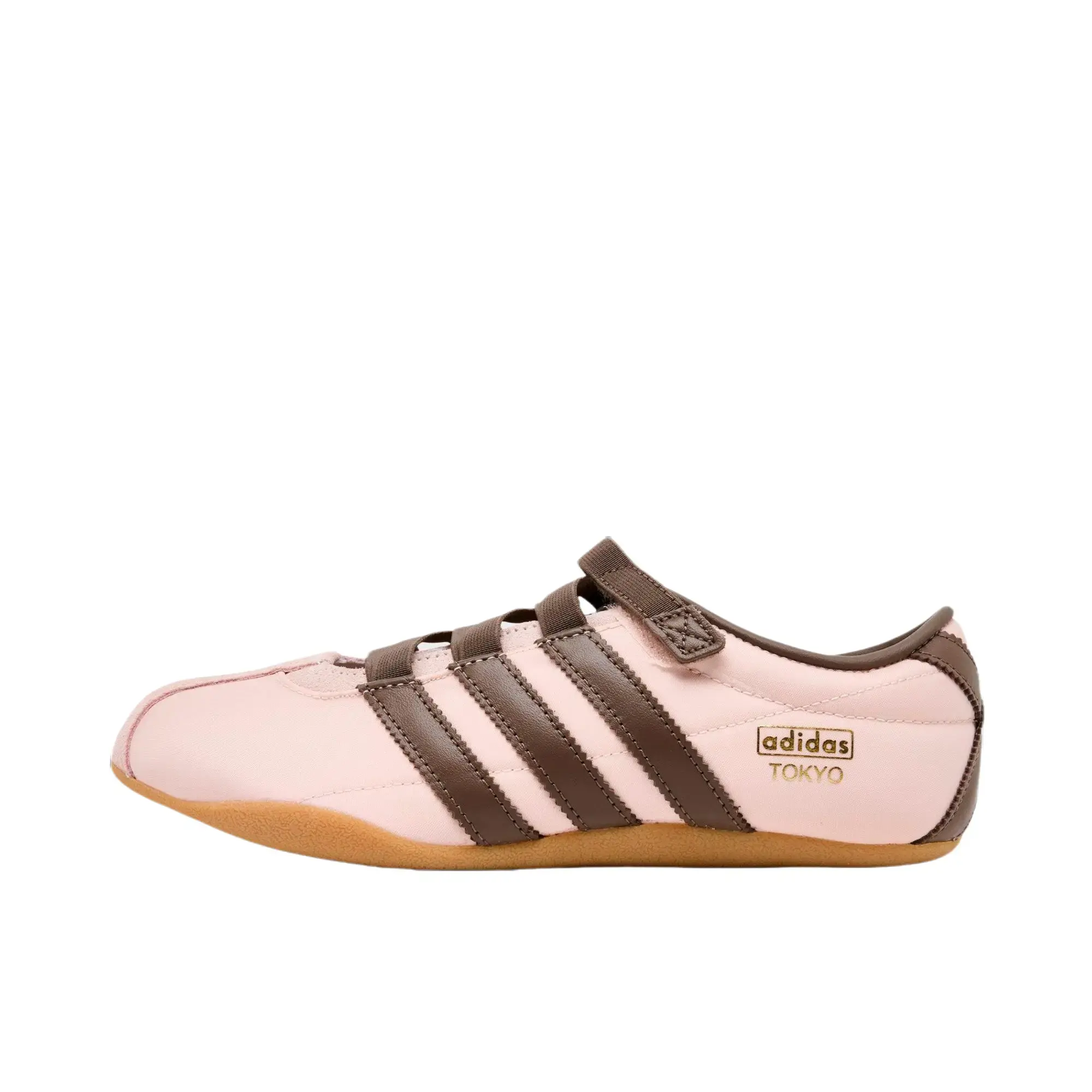 Women’s Adidas Tokyo Retro Mary Jane Sneaker - 'Sandy Pink Earth Strata' Strap, Round Toe, Platform, All-Season Casual Streetwear, Feminine Twist, Modern Fashion-Forward Comfortable Pink & Neutral Athletic Walking Shoes, Modern Fashion-Forward Look