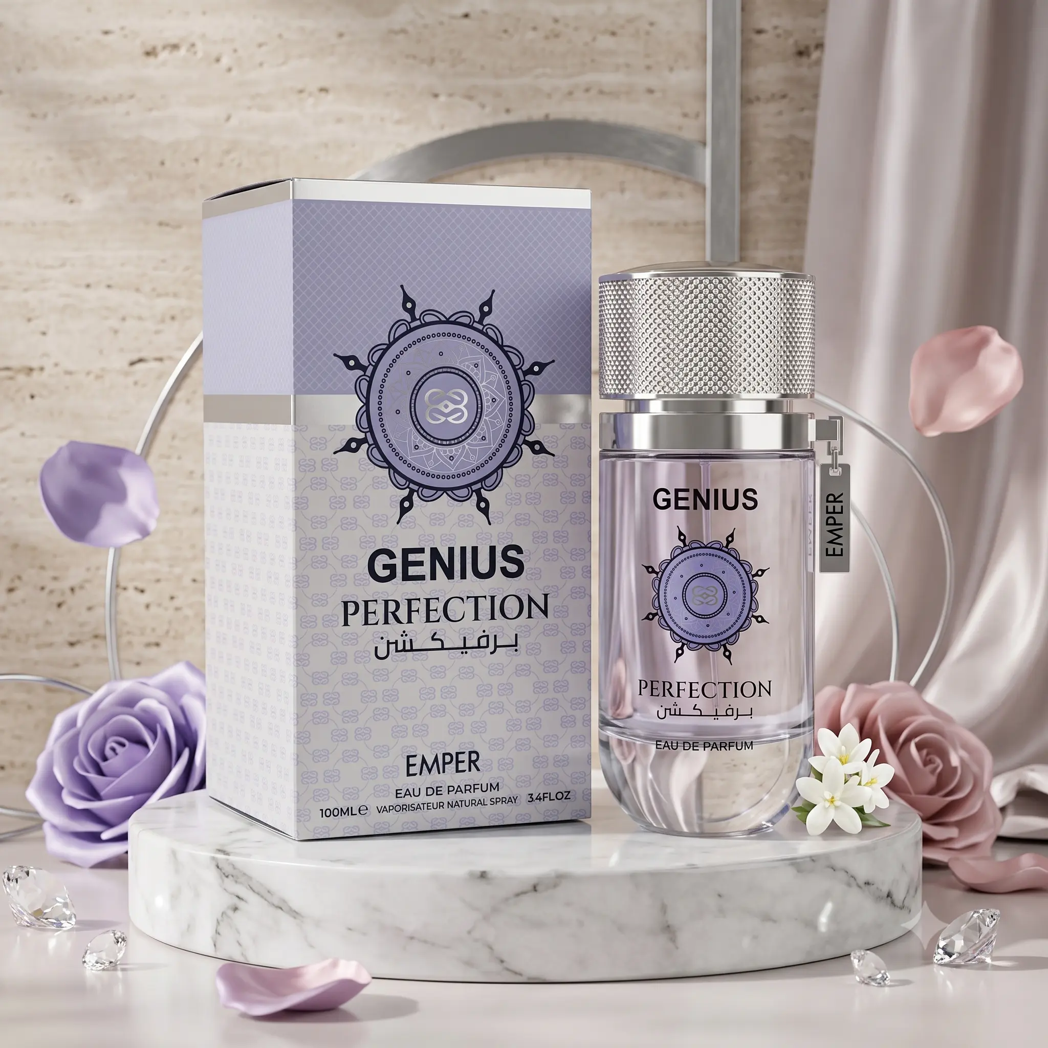 Emper Genius Perfection Eau de Parfum Unisex 100ml | Woody Floral Fragrance
