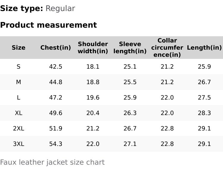 Men's Leather Jacket with Zip Opening Button Closure Multi Pockets Biker Style Outerwear for Winter