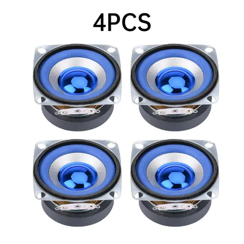 4PCS 52MM Full-Range Passive Speaker Package - 4Ohm 5W 6W High-Quality Audio Set with Full-Range Drivers, Motor, Low-Temperature Cycling Compatibility, Resistance for Arduino Digital Electronic Device Replacement