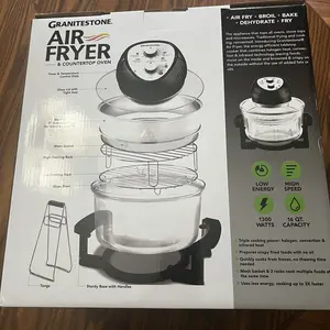 Granitestone 16 Quart Extra Large Air Fryer - Oil-Less Crispy Cooking for Healthier Meals